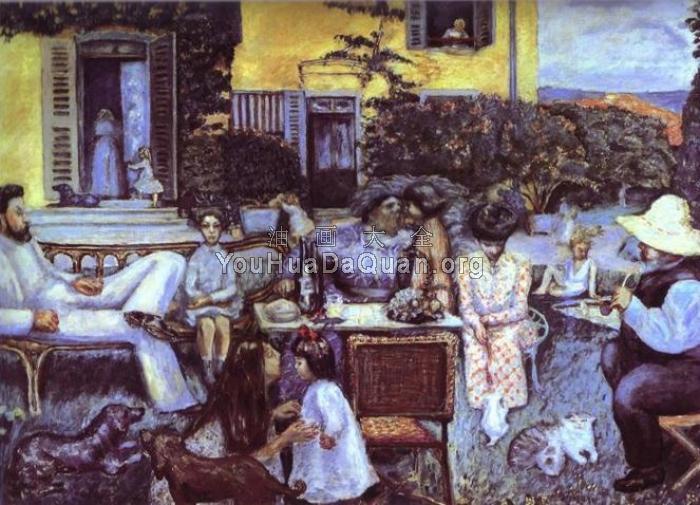 The Bourgeois Afternoon or The Terrasse Family - 皮耶·勃纳尔